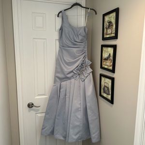 Masquerade Evening Gown. Dusty blue. Size 5 junior.